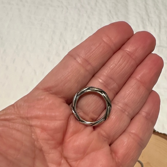 Pandora Silver Braided Ring - Picture 1 of 4